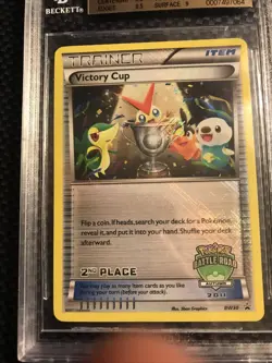 BGS 9.5 Pokemon Card Victory Cup 2nd Place Spring 2012 Battle Road Promo BW30 - Image 3