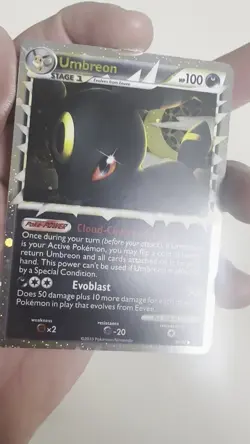 Umbreon Prime 86/90 Undaunted Holo Card 2010 - Image 2