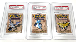 Pokemon Cards - PSA 10 1st Edition Fossil Booster Pack Art Set - Lapras Zapdos - Image 1