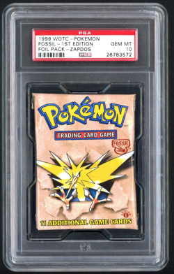 Pokemon Cards - PSA 10 1st Edition Fossil Booster Pack Art Set - Lapras Zapdos - Image 2