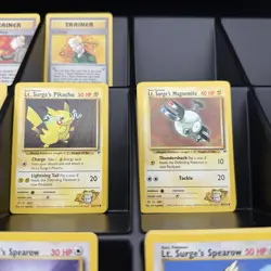 Gym Heroes Lt. Surge - Lot of 67 Vintage Pokemon cards - NM - Image 4