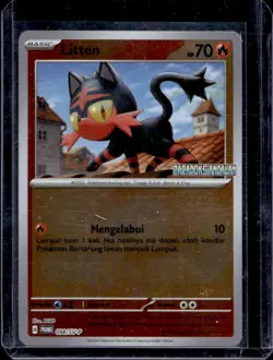 2024 Pokemon Indonesia Litten Promo Card Stamped Paradoks Andalan #098/SV-P - Image 1