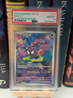 PSA 10 Gastly 177/162 Pokemon Temporal Forces Illustration Rare Gem Mint - Image 1