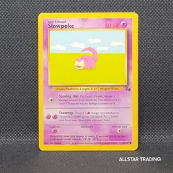 Slowpoke 55/62 Pokemon Fossil - Pokemon WOTC 2000 Fossil Base Set - Image 2
