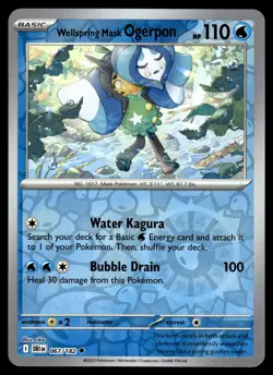 Wellspring Mask Ogerpon Reverse Holo 067/182 SV10: Destined Rivals Pokemon - Image 1
