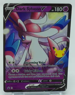 Pokemon Sword and Shield Black Star Promos #SWSH134 Dark Sylveon V - Image 4