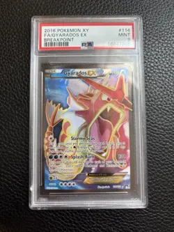 Pokemon Gyarados EX 114/122 Breakpoint Full Art Ultra Rare Holo PSA 9 - Image 1