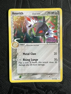 Pokemon TCG *STAMPED* Anorith 57/110 Delta Species Holon Phantoms Rev. Holo- NM- - Image 3