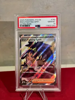 PSA 10 - Pokemon Journey Together Iris's Fighting Spirit Ultra Rare 180/159 - Image 1