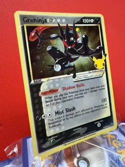 Pokemon Greninja Gold Star SWIRL | LP SWSH144 Holo Celebrations #422 - Image 2