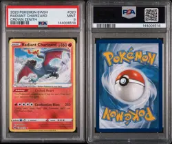 2023 POKEMON SWORD & SHIELD CROWN ZENITH #020 RADIANT CHARIZARD PSA 9 - Image 3