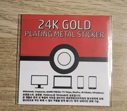 Scyther Popping Candy 24K Gold Plated Pokemon Sticker RARE NM SEALED - Image 2