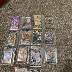 Lot Of 14 Pokemon TCG Booster Packs Mixed Sets Cool Lot See Pics - Image 4