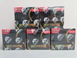 (5) Lot 2025 Pokemon Mega Evolution Factory Sealed Booster Box - Image 1