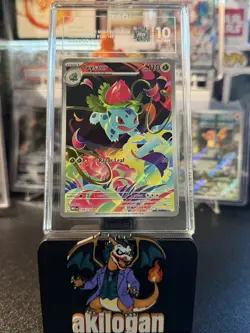 2025 POKEMON MEG EN-MEGA EVOLUTION ILLUSTRATION RARE #134 IVYSAUR TAG 10 - Image 2