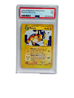 2002 Pokemon Expedition RAICHU REV FOIL #25 PSA 7 - Image 1