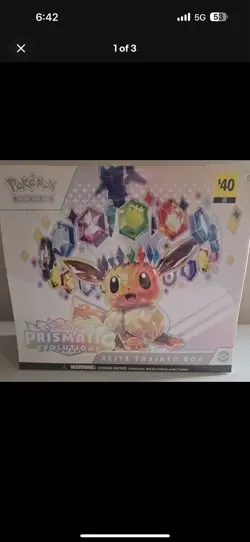 Pokemon TCG Prismatic Evolutions ETB Elite Trainer Box Brand New Factory Sealed - Image 1