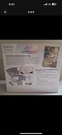 Pokemon TCG Prismatic Evolutions ETB Elite Trainer Box Brand New Factory Sealed - Image 2