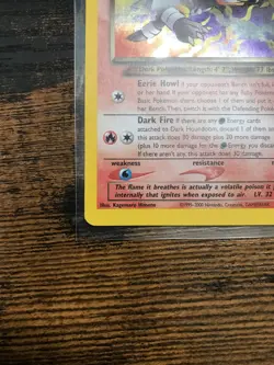 2000 Pokemon Dark Houndoom #7/105 Neo Destiny Holo Rare mouth swirl! - Image 2