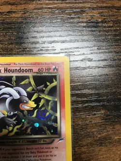 2000 Pokemon Dark Houndoom #7/105 Neo Destiny Holo Rare mouth swirl! - Image 4