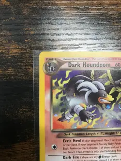 2000 Pokemon Dark Houndoom #7/105 Neo Destiny Holo Rare mouth swirl! - Image 5