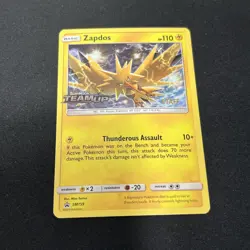 Pokemon TCG Zapdos STAFF Stamped SM Team Up Prerelease SM159 ⚡ - Image 1