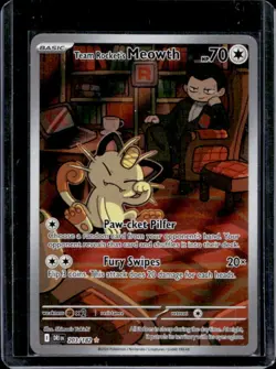 2025 Pokemon Destined Rivals Team Rocket's Meowth #203/182 - Image 1