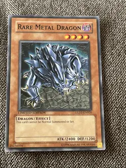 Yu-Gi-Oh! Rare Metal Dragon GLD1-EN020 Limited Edition Single Commons Near Mint - Image 1