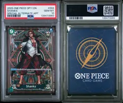 2025 ONE PIECE OP11 A FIST OF DIVINE SPEED - SHANKS SP ALT ART ST16-004 - PSA 10 - Image 3
