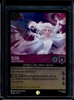 2025 Disney Lorcana Fabled Elsa Spirit Of Winter #43/204 - Image 1