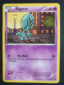 Elgyem 61/99 - Next Destinies Set - Pokemon Card - Very Good Condition - Image 1