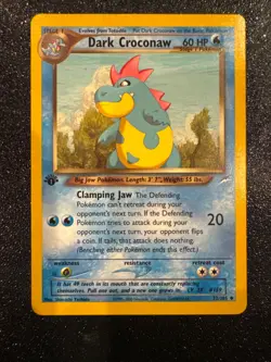 1st Edition Dark Croconaw 32/105 Neo Destiny Regular Vintage Pokemon Card TCG - Image 1