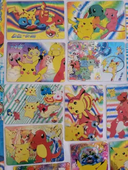 Pokemon card LOT of 19 Pocket Monsters Anime Collection Nintendo 1998 Japan - Image 3
