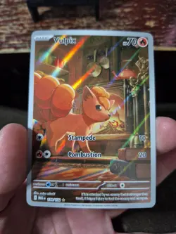 Vulpix 138/132 Pokemon Card Illustration Rare Mega Evolutions, Near Mint, TCG - Image 4
