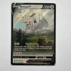 Pokemon TCG Arceus v SWSH204 Sword & Shield Promo Card in Near Mint Condition - Image 1
