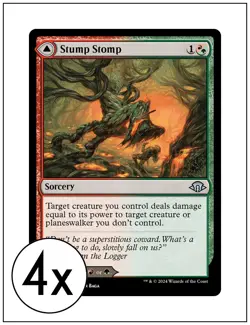 4x Stump Stomp, Magic the Gathering, MTG NM - Image 1