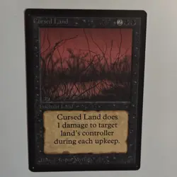 MTG Beta - Cursed Land LP - Image 1