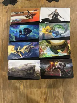 MTG LOT 8 EMPTY FAT PACK / BUNDLE BOXES MAGIC THE GATHERING FINAL FANTASY AVATAR - Image 1