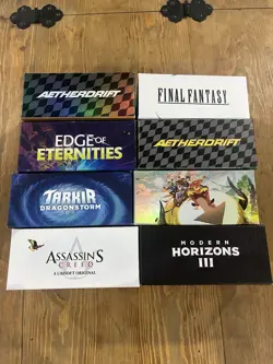 MTG LOT 8 EMPTY FAT PACK / BUNDLE BOXES MAGIC THE GATHERING FINAL FANTASY AVATAR - Image 2