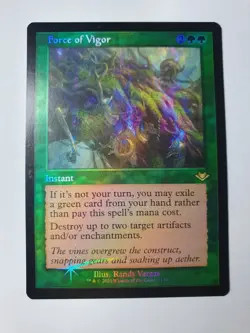 MTG - Force of Vigor Retro Etched Foil - Modern Horizons 2 #21 - NM Mythic - Image 1