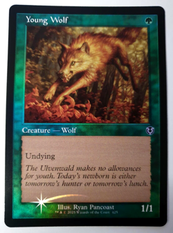 MTG Innistrad Remastered - Young Wolf - FOIL Retro Common - 425 NM - Image 1