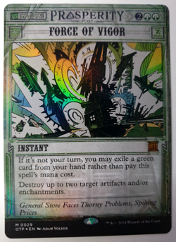 Force of Vigor - FOIL - MTG Outlaws of Thunder Junction - Mythic (Breaking News) - Image 1