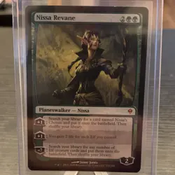 Magic: The Gathering Nissa Revane Green Planeswalker Mythic Zendikar Regular 170 - Image 1