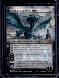 2025 Magic MTG Dragonstorm Ugin Eye of Storms BL Rare #/500 - Image 1