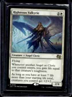 2024 Magic MTG Foundations Righteous Valkyrie Jumpstart #0246 - Image 1