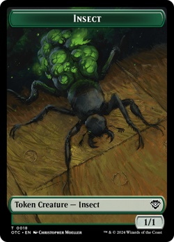 Insect // Elemental (0017) Double-Sided Token [Outlaws of Thunder Junction - Image 1