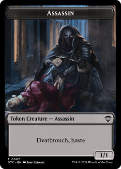 Assassin // Food Double-Sided Token [Outlaws of Thunder Junction Commander - Image 1