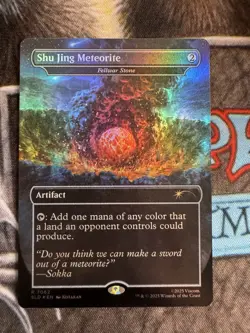 Shu Jing Meteorite-Fellwar Stone Rainbow Foil Secret Lair MTG NM - Image 1