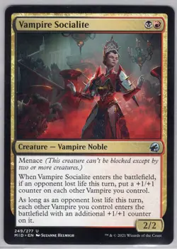 1x Vampire Socialite - Innistrad: Midnight Hunt - Near Mint - Image 1
