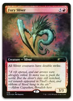 Fury Sliver (Extended Art) #638 (Foil) (NM) Secret Lair Drop SLD Magic MTG - Image 1